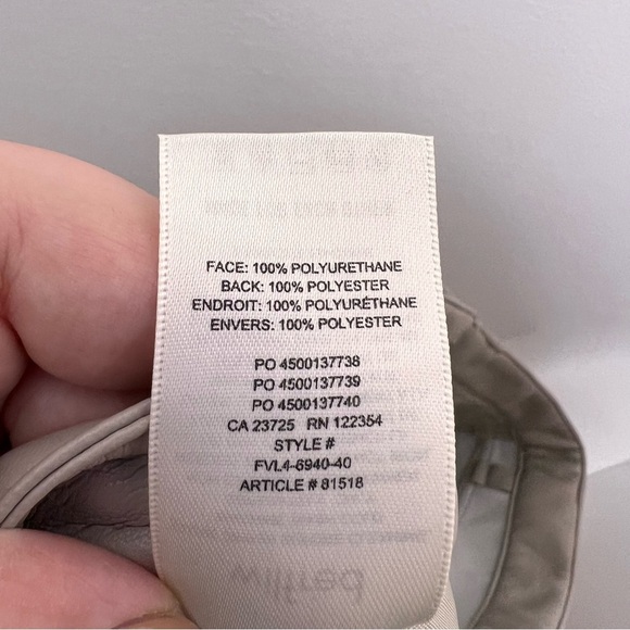 ARITZIA Wilfred Beige Melina Vegan Leather Pants - Picture 8 of 8